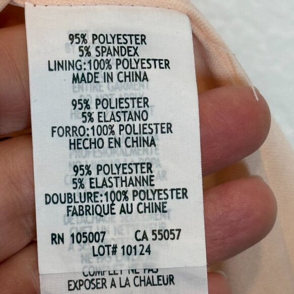 Pink Mini Cocktail Sheath Dress Sequin Rhinestone Cocktail Mock Neck 4 - Picture 11 of 13